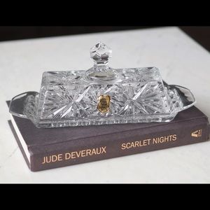 Vintage Glass Butter Dish